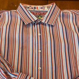 Robert Graham Striped Sport Shirt 3XL